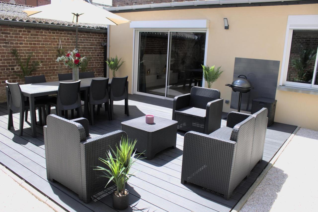 L'Escale Tropicale, Appartement Independant Avec Terrasse Privative Saint-Quentin  Dış mekan fotoğraf