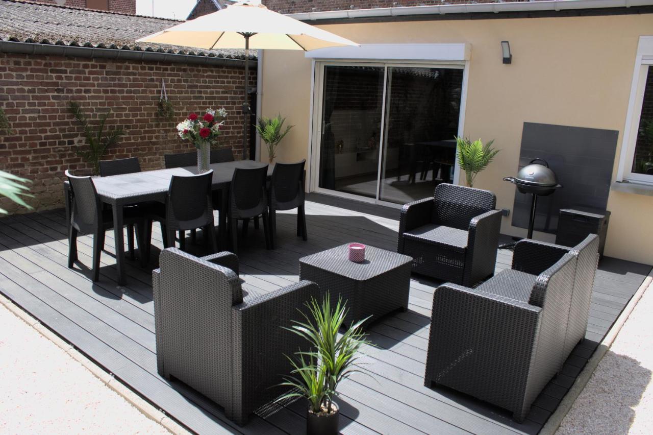 L'Escale Tropicale, Appartement Independant Avec Terrasse Privative Saint-Quentin  Dış mekan fotoğraf
