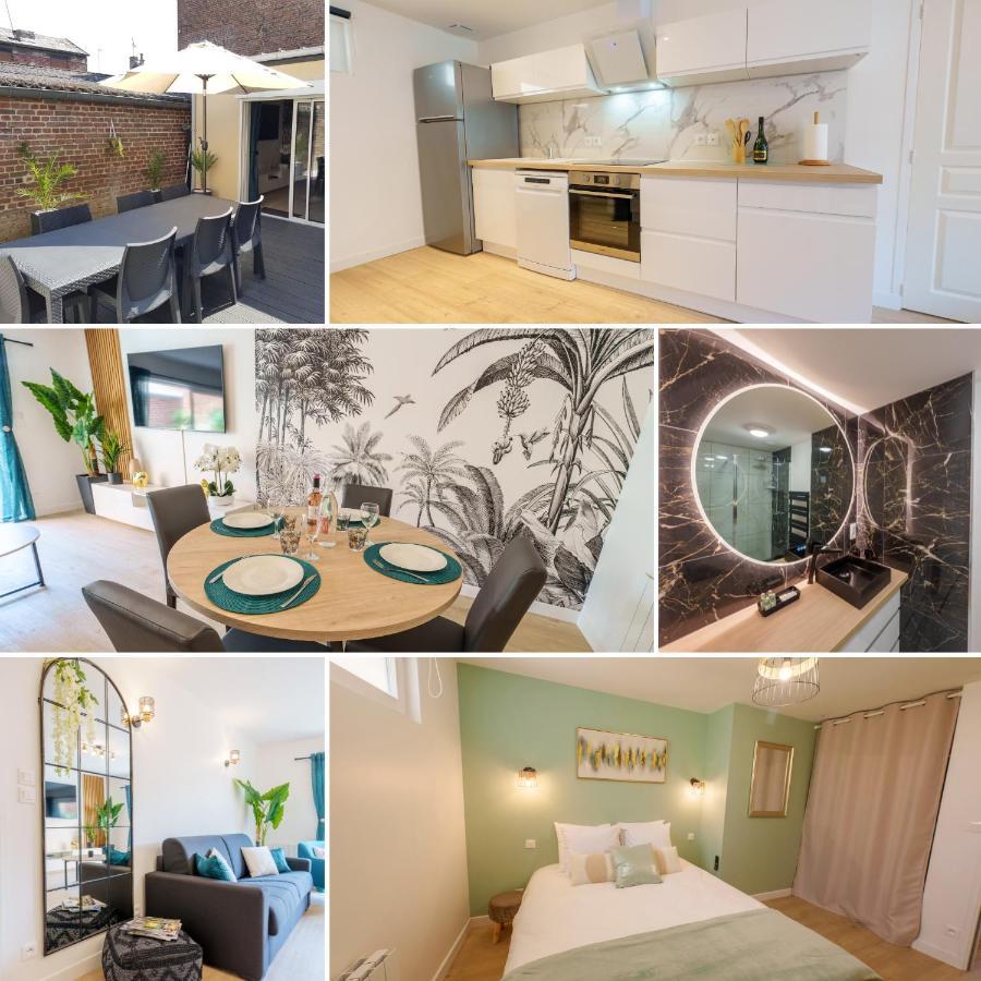L'Escale Tropicale, Appartement Independant Avec Terrasse Privative Saint-Quentin  Dış mekan fotoğraf