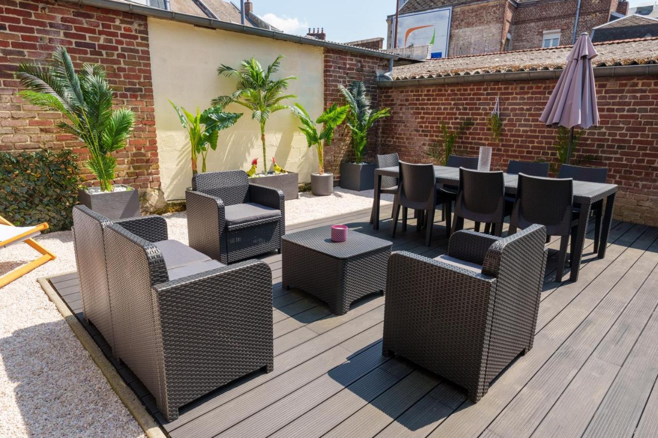 L'Escale Tropicale, Appartement Independant Avec Terrasse Privative Saint-Quentin  Dış mekan fotoğraf