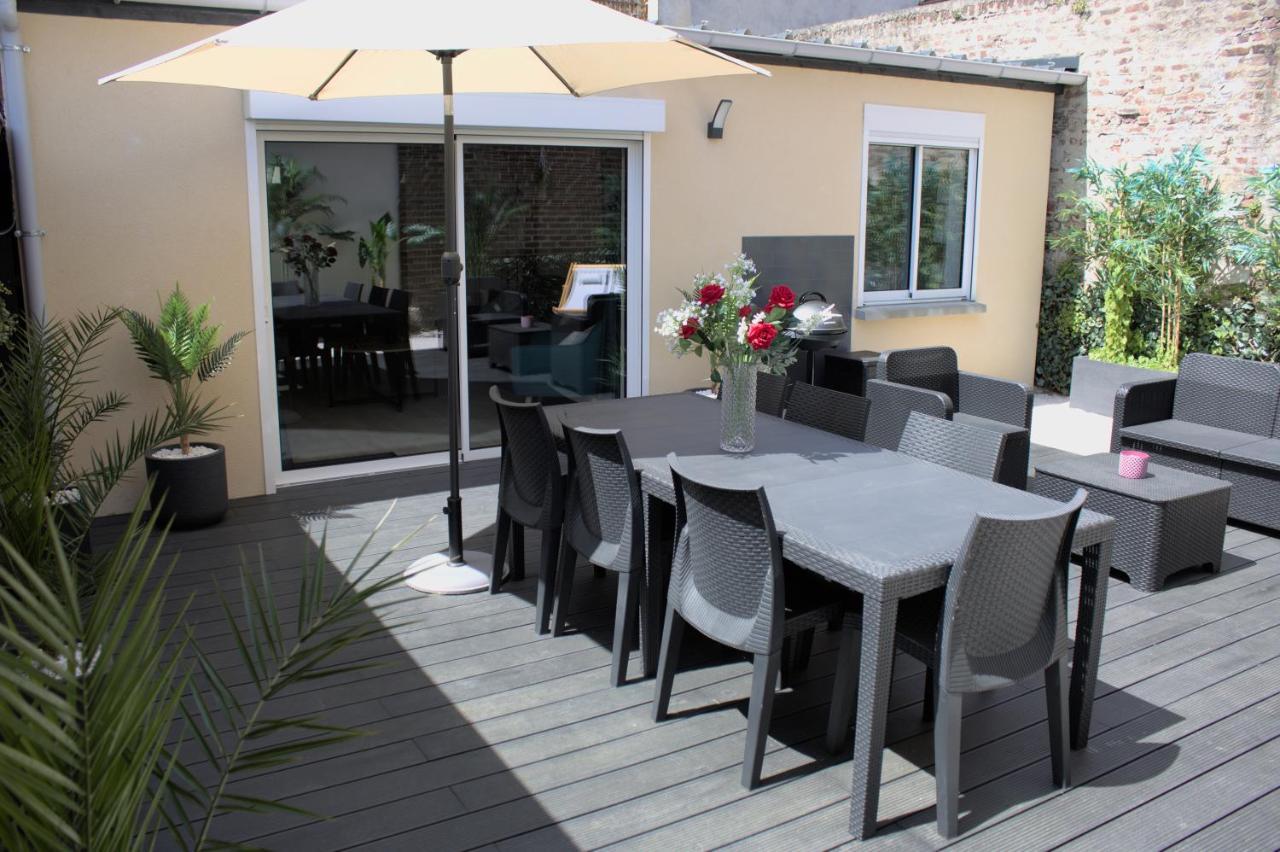 L'Escale Tropicale, Appartement Independant Avec Terrasse Privative Saint-Quentin  Dış mekan fotoğraf