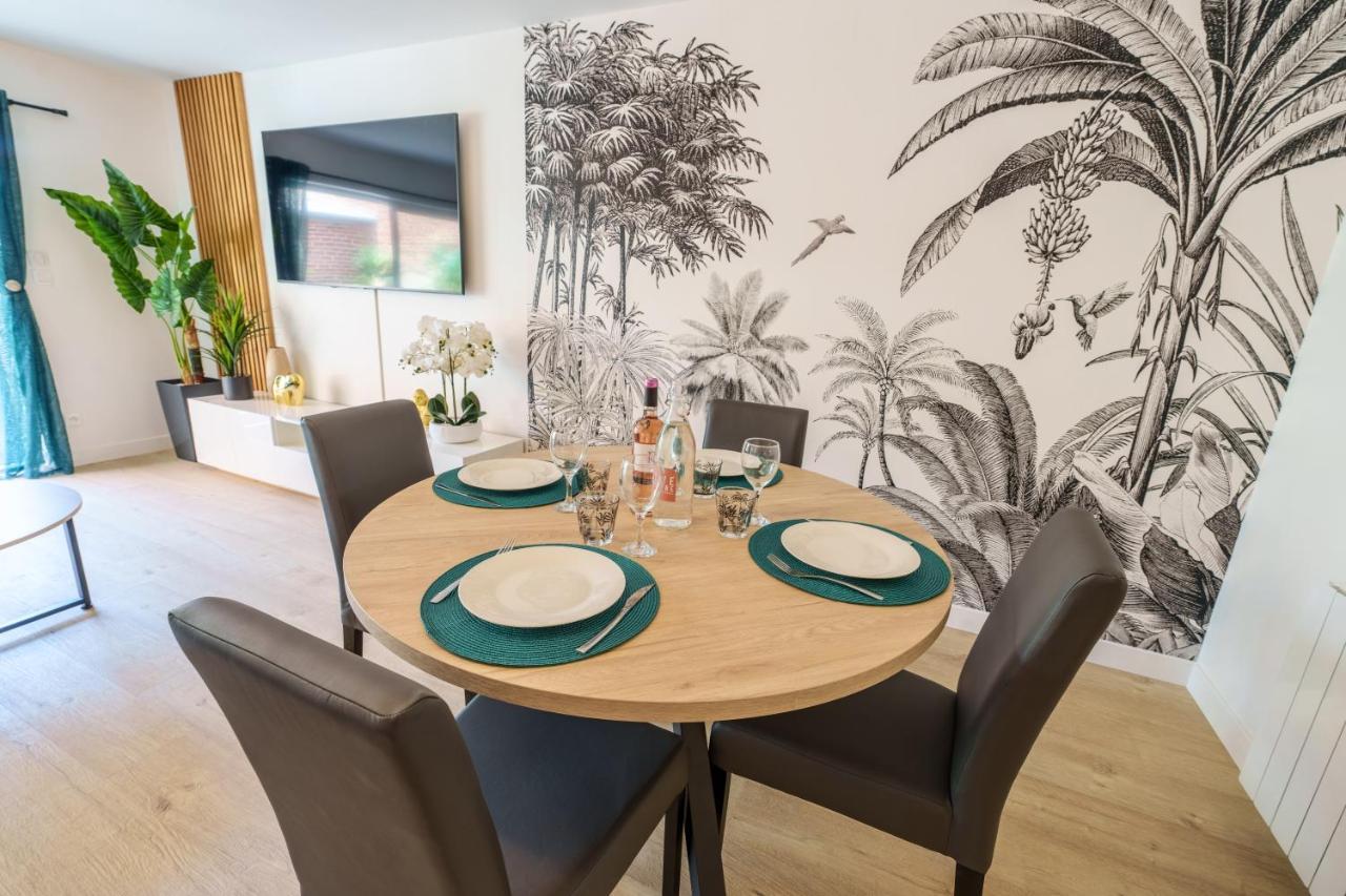 L'Escale Tropicale, Appartement Independant Avec Terrasse Privative Saint-Quentin  Dış mekan fotoğraf