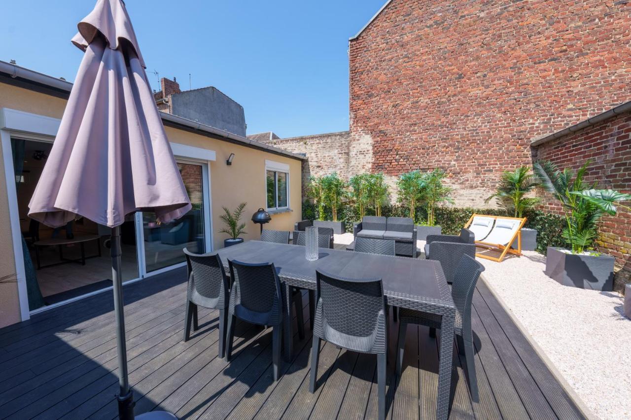 L'Escale Tropicale, Appartement Independant Avec Terrasse Privative Saint-Quentin  Dış mekan fotoğraf