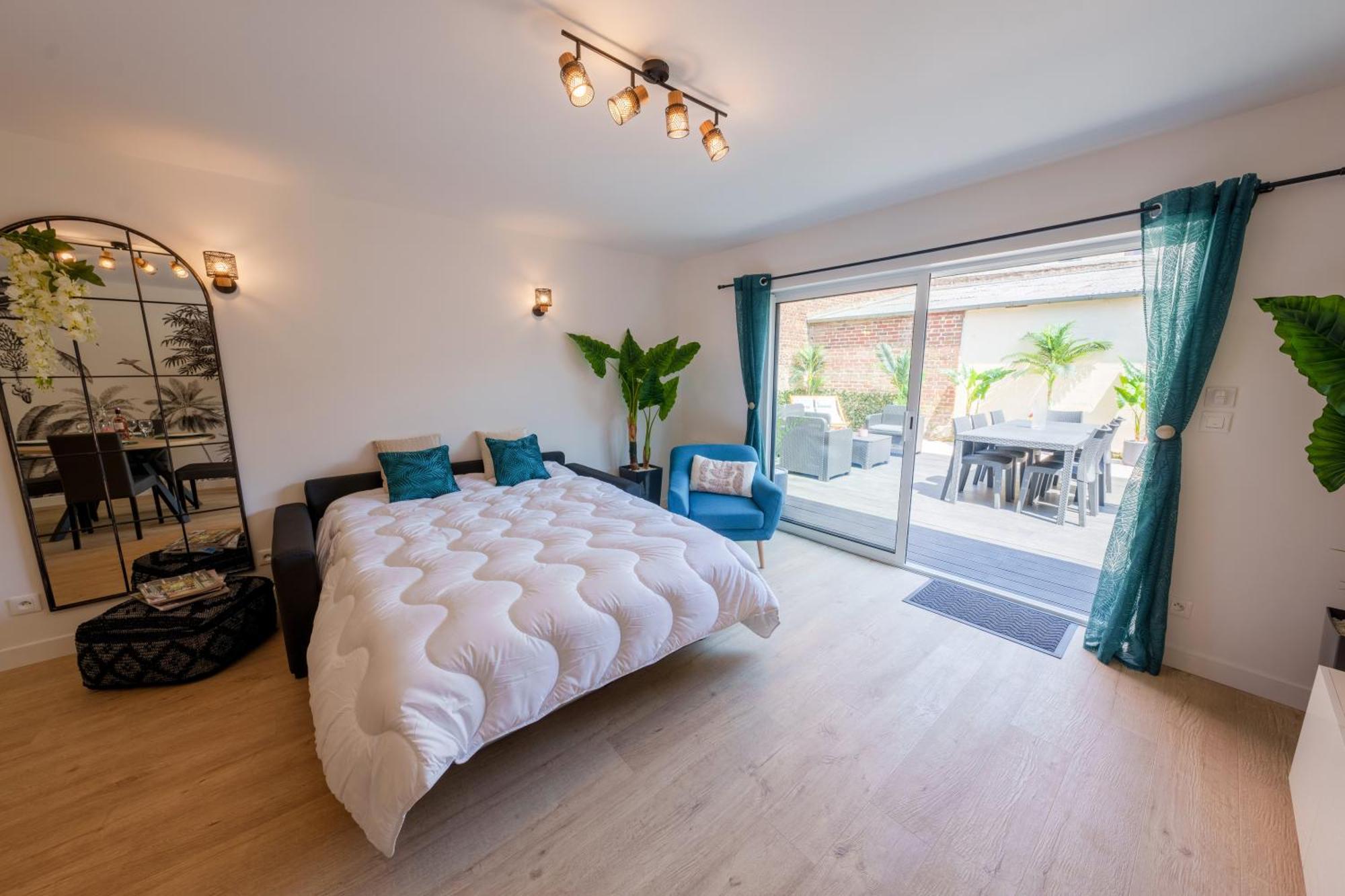 L'Escale Tropicale, Appartement Independant Avec Terrasse Privative Saint-Quentin  Dış mekan fotoğraf